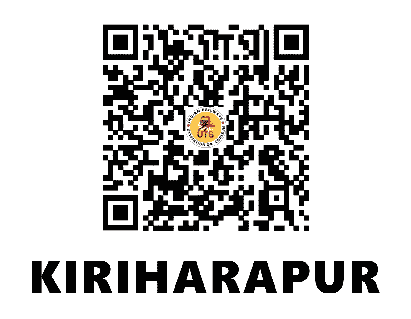 UTS QR Code for KIRIHARAPUR - KER - NE (UTTAR PRADESH)